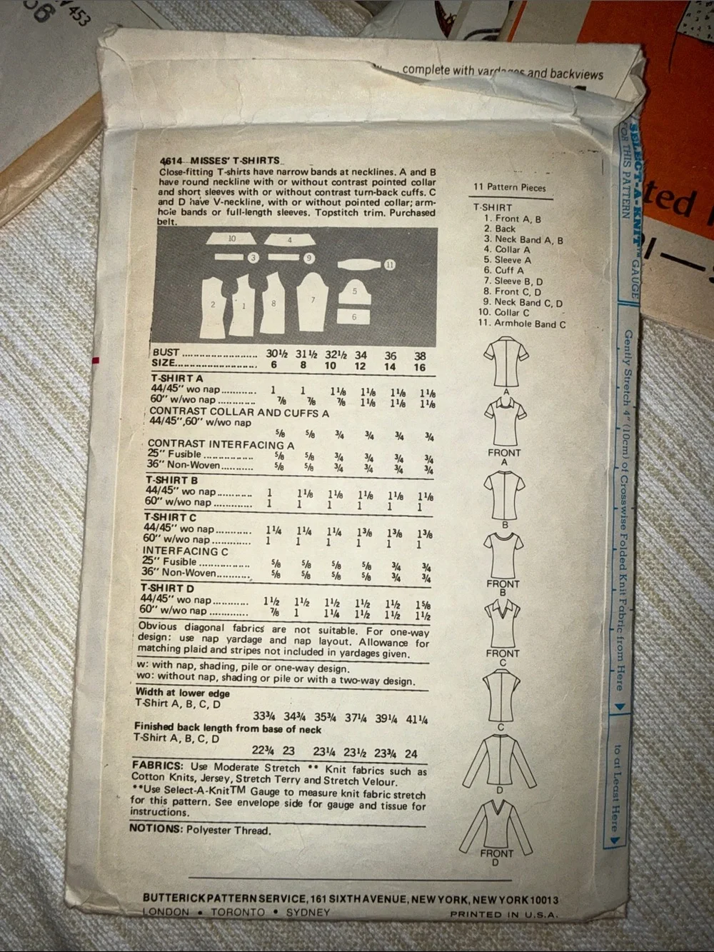 Vintage 60’s 70’s Sewing Pattern Lot of 5Butterick Mail order simplicity As Is